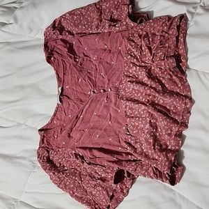 Arizona blouse cropped and flowey